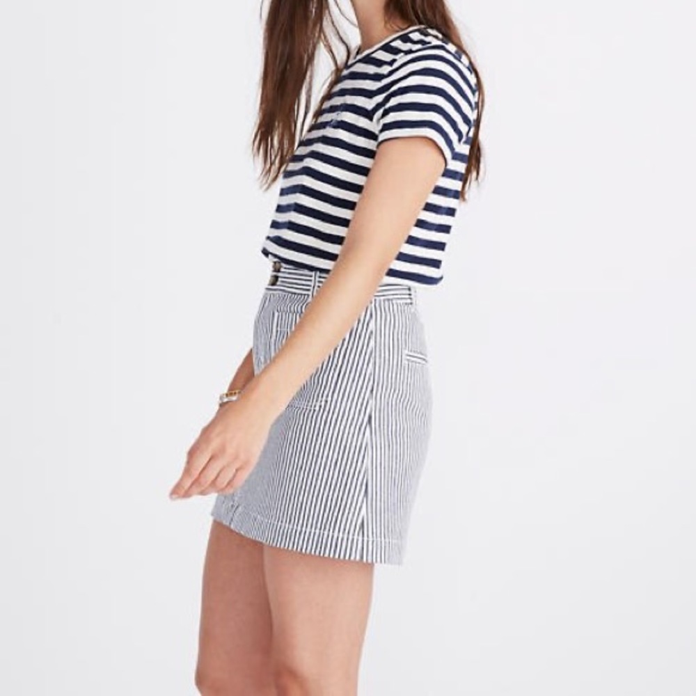 Madewell striped mini skirt